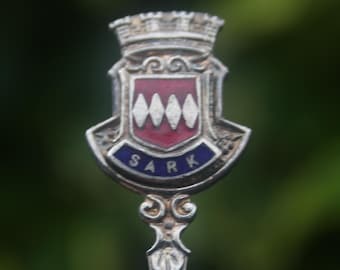 Cuillère vintage souvenir des îles anglo-normandes de Sark