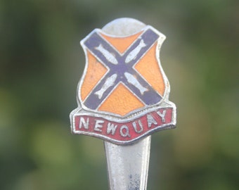 Vintage Spoon Newquay Cornwall UK Cornish Collectable Souvenir Spoon .