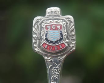 Cuillère vintage Bude Cornwall, Royaume-Uni, souvenir de Cornouailles