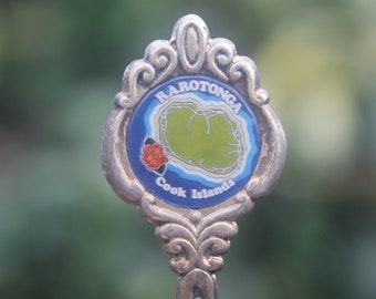 Vintage Spoon Rarotonga Cook Islands South Pacific Souvenir .