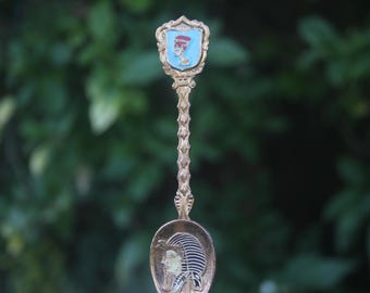 Vintage ägyptischer Löffel, Pharao, Ägypten Souvenir Geschenk, verziert