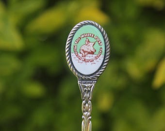 Vintage Löffel Weiß Post Farm Newark Nottinghamshire Souvenir Geschenk