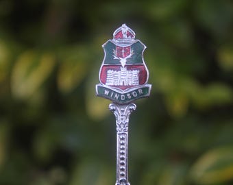Cuillère vintage Windsor Royaume-Uni Anglais Cadeau de la famille royale britannique