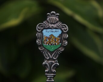 Cuillère vintage Tutbury Staffordshire UK Souvenir