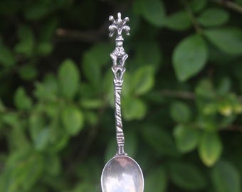 Cuillère à thé vintage ornée, italienne, Italie, présentoir à cadeaux