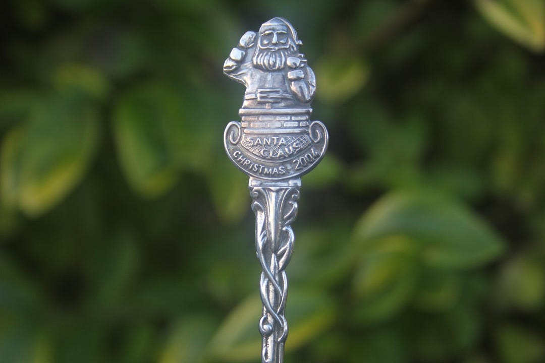 Santa Spoon Vintage 2004 Christmas Spoon Santa Claus Candle Xmas Decoration ...