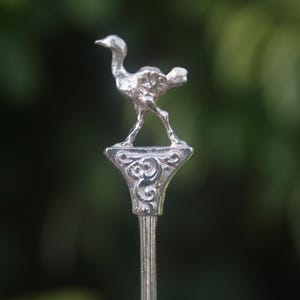 Vintage Bird Spoon Ostrich Birds Gift Ornate Souvenir