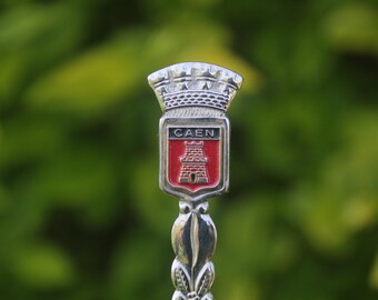 Vintage Löffel Caen Normandie Frankreich französisches Souvenir