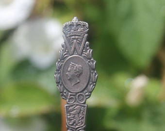 Vintage Spoon Netherlands Queen Wilhelmina 1898 - 1948