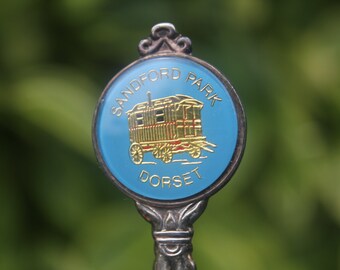 Cuillère vintage Sandford Park Dorset UK souvenir anglais