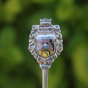Vintage Spoon St Beatus Hohlen Switzerland Swiss Souvenir