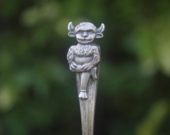 Vintage Löffel Lincoln Imp Fee Teufel Dämon Souvenir Verziertes Geschenk
