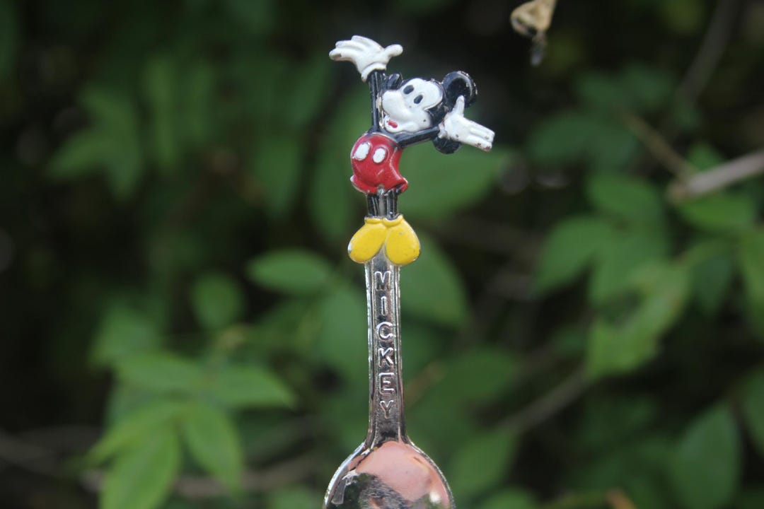 Vintage Disney Spoon Walt Disney Mickey Painted Mid Century - Etsy