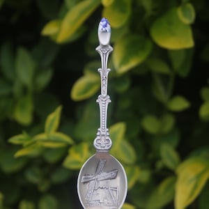 Vintage Spoon Dutch Clog Shoe Delft Style Netherlands Holland Souvenir