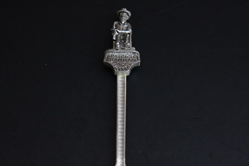 Vintage Australian Souvenir Spoon Paddy Hannan Kalgoorlie Gold Mine in Western Australia