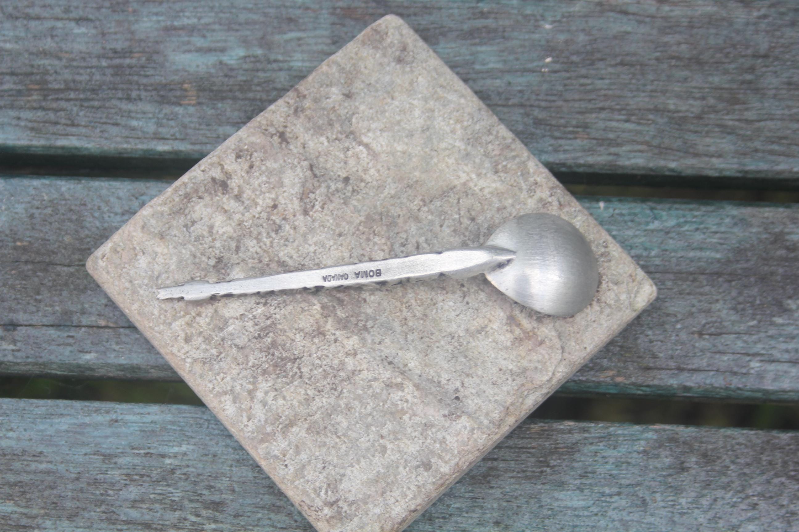 Vintage Pewter Spoon Canada Boma Totem Pole Canadian Souvenir 