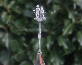 Vintage Löffel Musketier Soldat Möglicherweise Niederländisches Souvenir Verziert