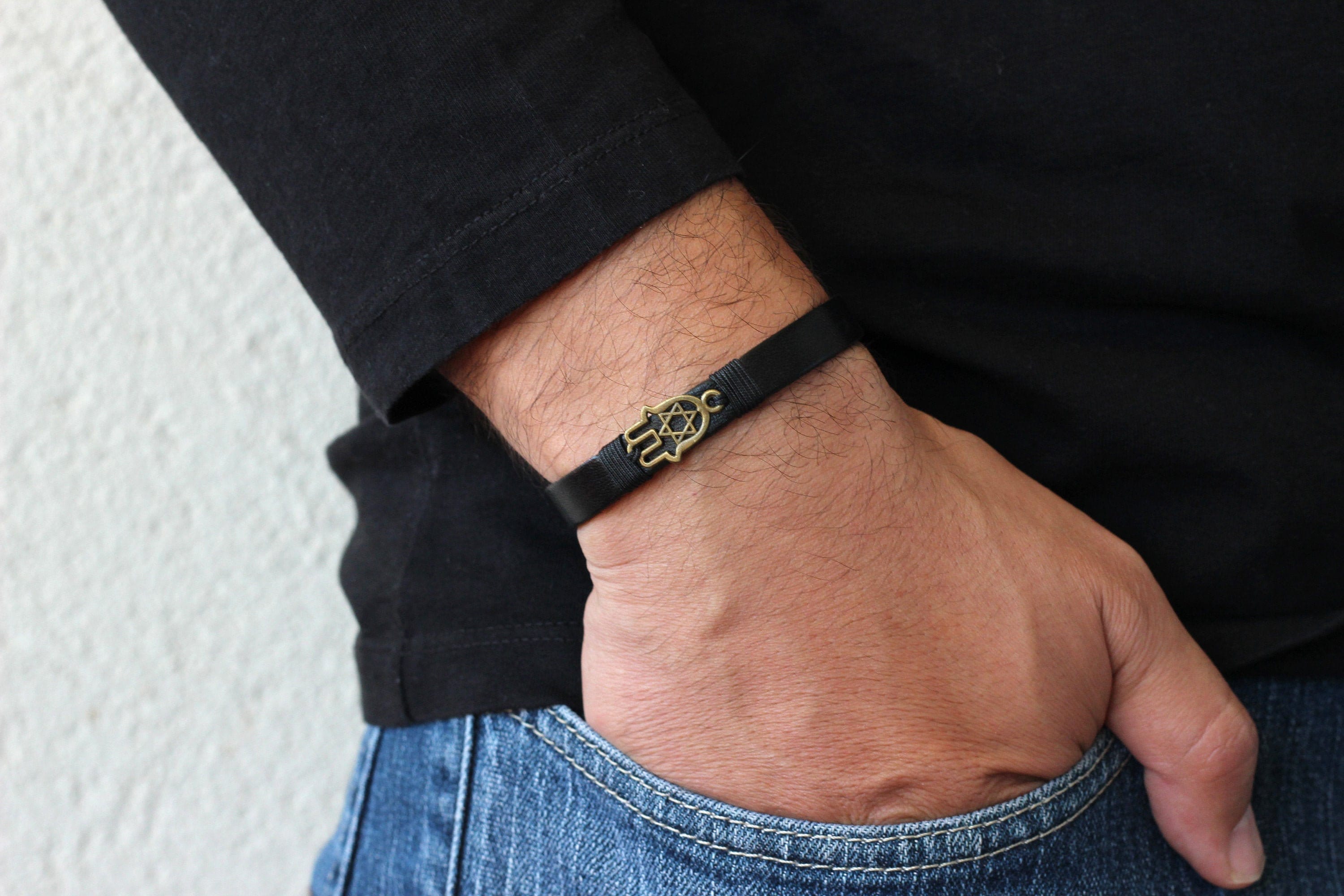 Gold Hand Bracelet For Men 2024 | favors.com