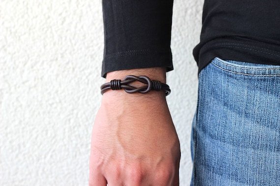 Infinity knot clearance mens bracelet
