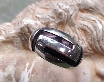 Handmade Sterling Silver Greek Key Ring, Ancient Jewelry
