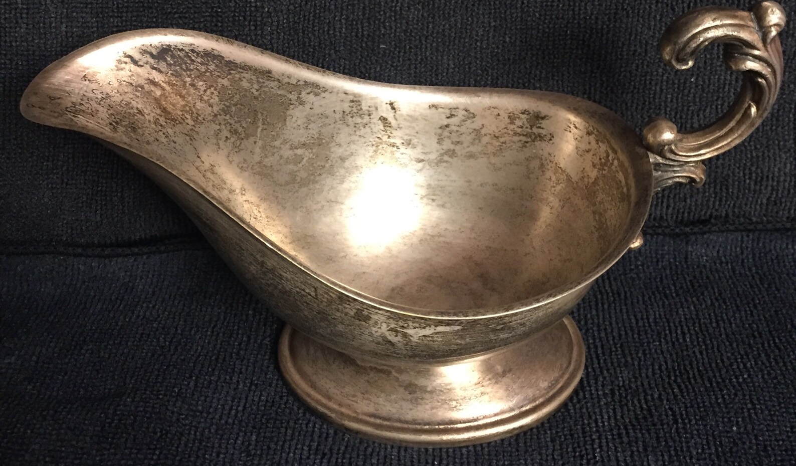Gravy Boat With Handle Silver Plated Vintage Etsy