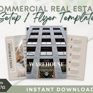 Configuración de bienes raíces comerciales de 10 páginas / Plantilla de folleto / Plantilla de bienes raíces editables / Bienes raíces comerciales / Marketing inmobiliario