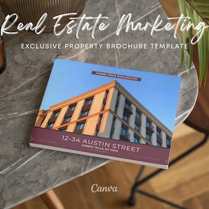 Brochure immobiliare commerciale / Memorandum di offerta / Marketing immobiliare / Modello Canva / Modello di brochure / OM / Brochure CRE