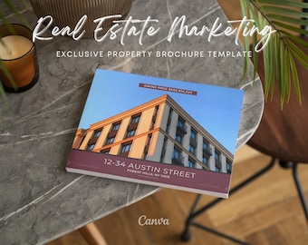 Commercial Real Estate Brochure | Offering Memorandum | Real Estate Marketing | Canva Template | Brochure Template | OM | CRE Brochure