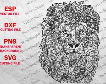 Download Lion mandala svg | Etsy