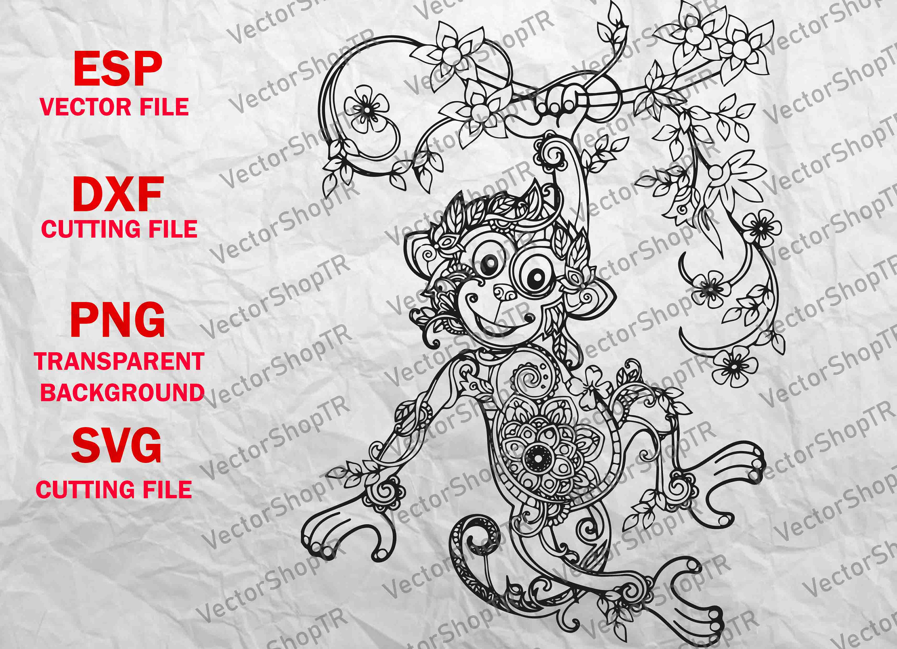 Free Free 151 Monkey Mandala Svg Free SVG PNG EPS DXF File