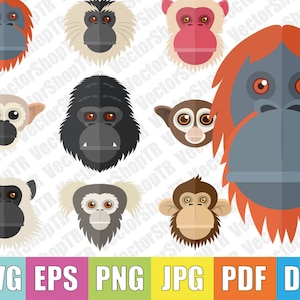 Monkeys svg, png, pdf, jpg, eps, dxf, t-shirt, clipart