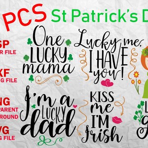 St patrick&#39;s day, Mega set 41Pcs , Svg, Dxf, Png,  Eps, St patricks day
