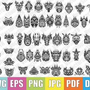 Motor sticker silhouettes 50pcs silhouettes svg, png, pdf, jpg, eps, dxf, t-shirt