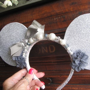Sparkle silver beaded headband