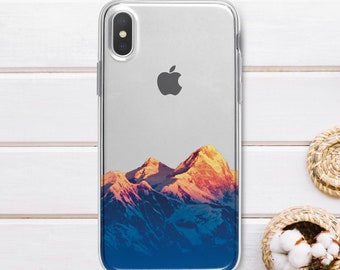 Mountains IPhone X Case IPhone XR Clear Case IPhone XS Max Case IPhone 8 Case IPhone 7 Clear Case IPhone 6S Plus Silicone Case Nature EP0003