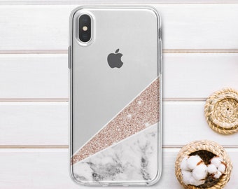 Geometric IPhone X Case Marble IPhone XS Max Case IPhone 8 Plus Case IPhone XR Case Marble IPhone 7 Hard Case IPhone 6S Clear Case EP0090