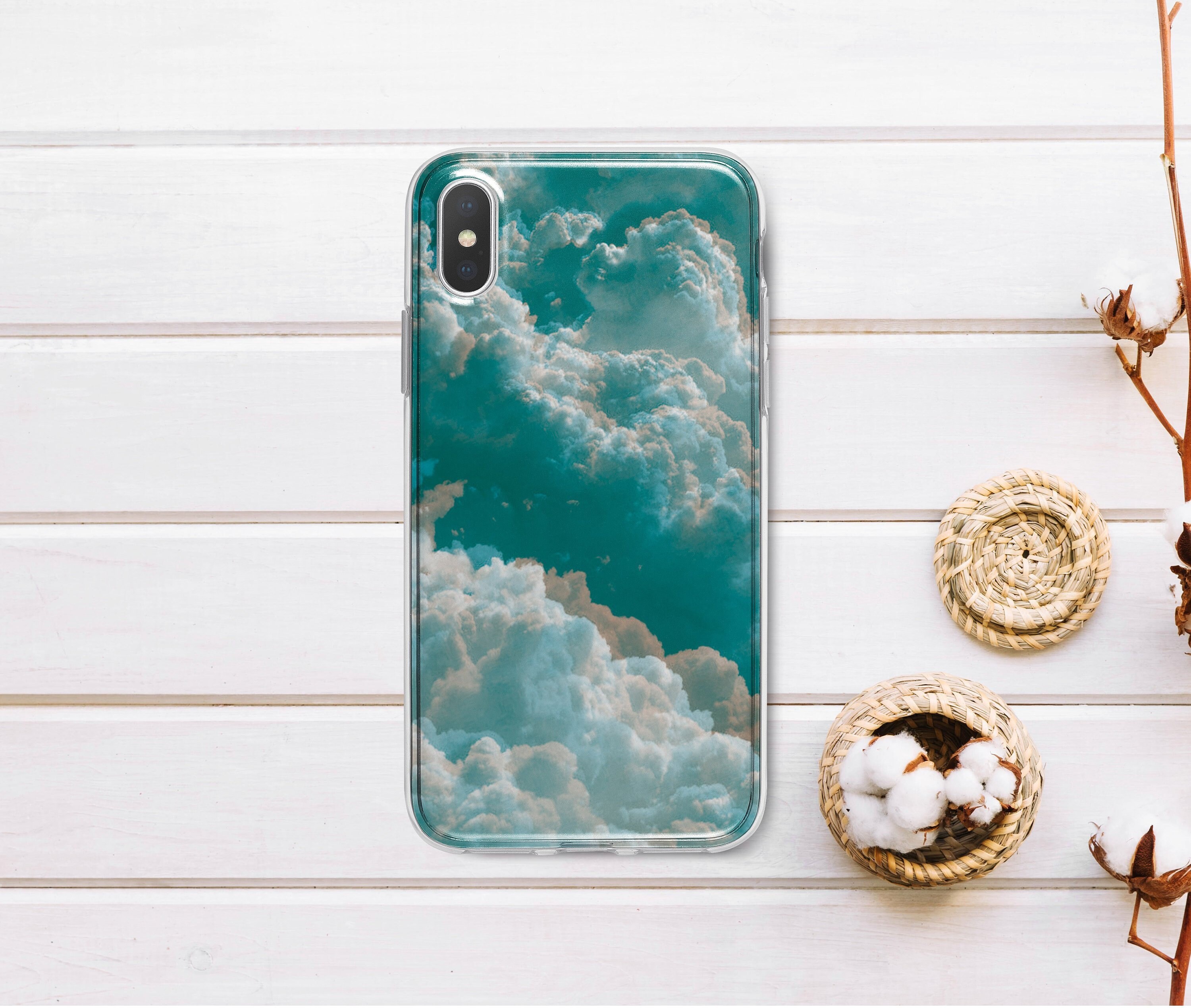 Iphone 11 Case Blue Sky Iphone 11 Pro Case White Clouds Iphone Etsy