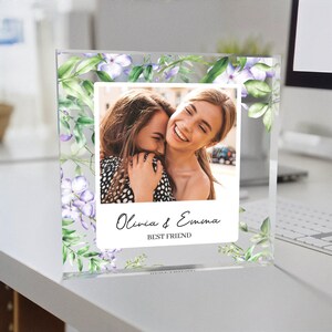 Targa fotografica acrilica personalizzata con messaggio personalizzato, blocco acrilico con stampa fotografica, blocco fotografico personalizzato, targa di famiglia #6559056