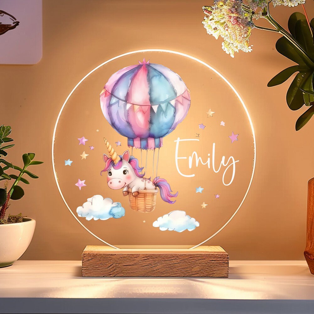 Kid Night Light with Name, Custom Night Light, Baby Night Light Personalized Nursery Gift, Baby Shower Gift, Newborn Gift, 1st Birthday Gift
