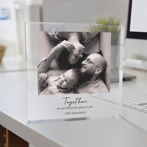 Stampa fotografica personalizzata Blocco acrilico Targa con messaggio personalizzato Blocco fotografico Regalo Cornice per foto in acrilico personalizzata #6559055