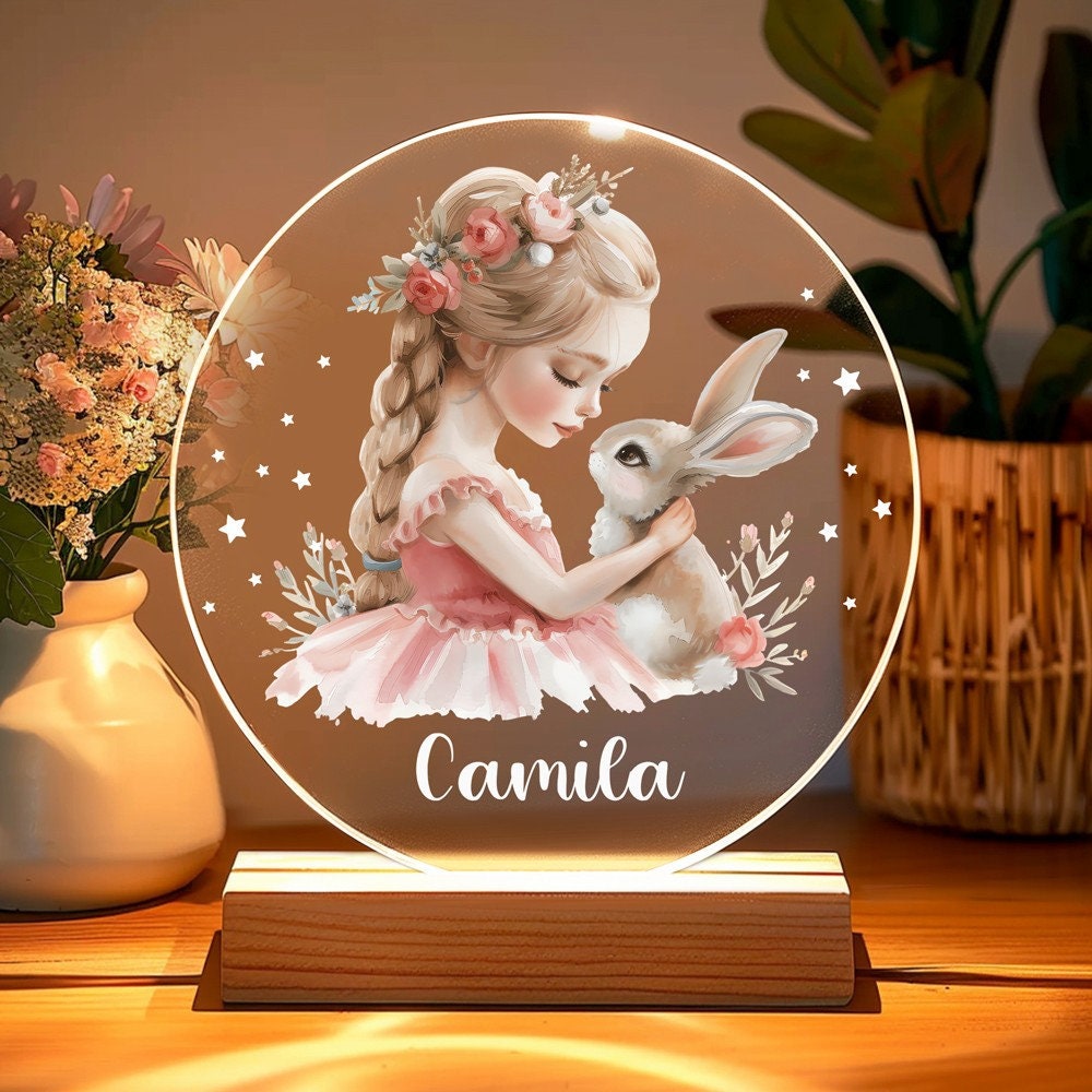 Kid Night Light with Name, Custom Night Light, Baby Night Light Personalized Nursery Gift, Baby Shower Gift, Newborn Gift, 1st Birthday Gift