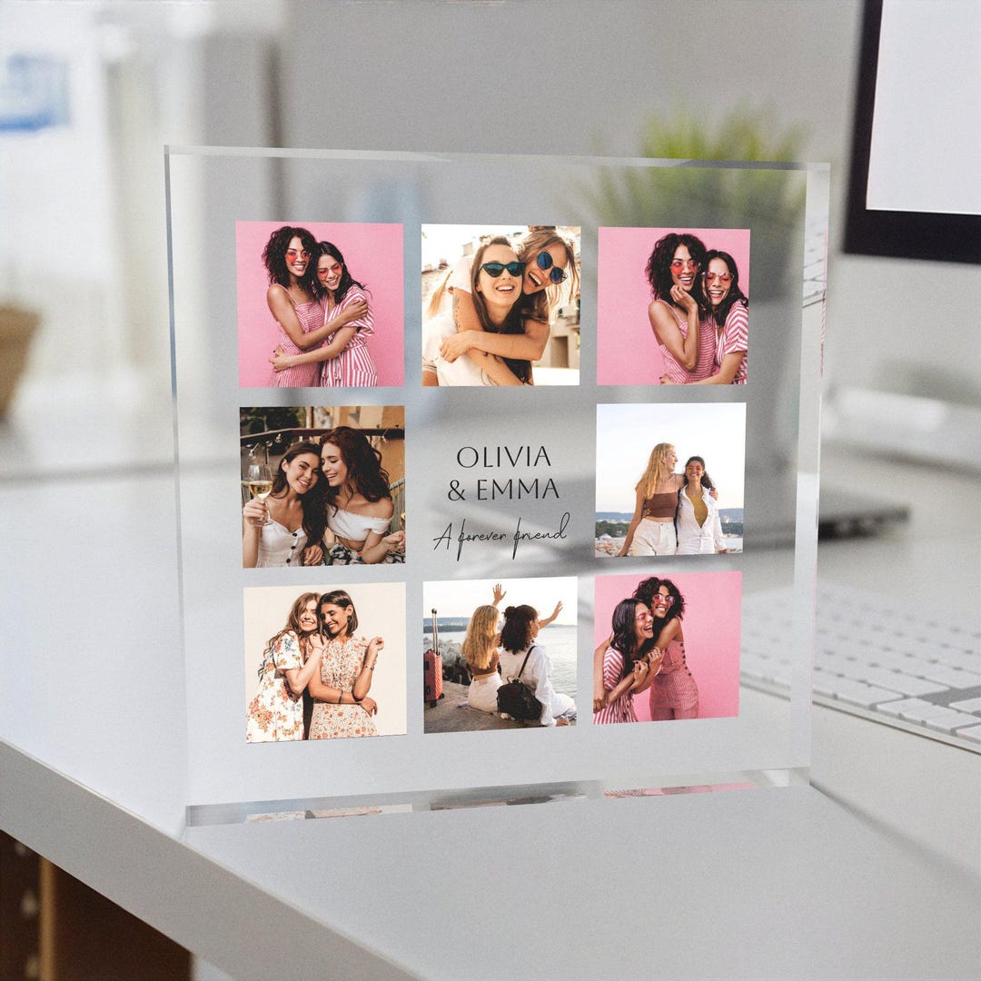 Acrylic Glass Photo Frame Block, Custom Acrylic Block Photo, Crystal ...