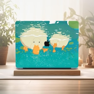 Dessin animé oie pour MacBook, coque mignon canard pour MacBook Air 13, coque canard pour MacBook Pro 15, coque rigide, MacBook 12