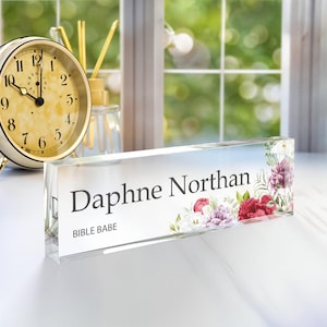 CUSTOM Name Sign, Unique Office Decor Custom, Office Nameplate, Gift for Boss, Boss Lady Gift Desk Plaque Coworker Gift  Doctor&#39;s Desk Decor