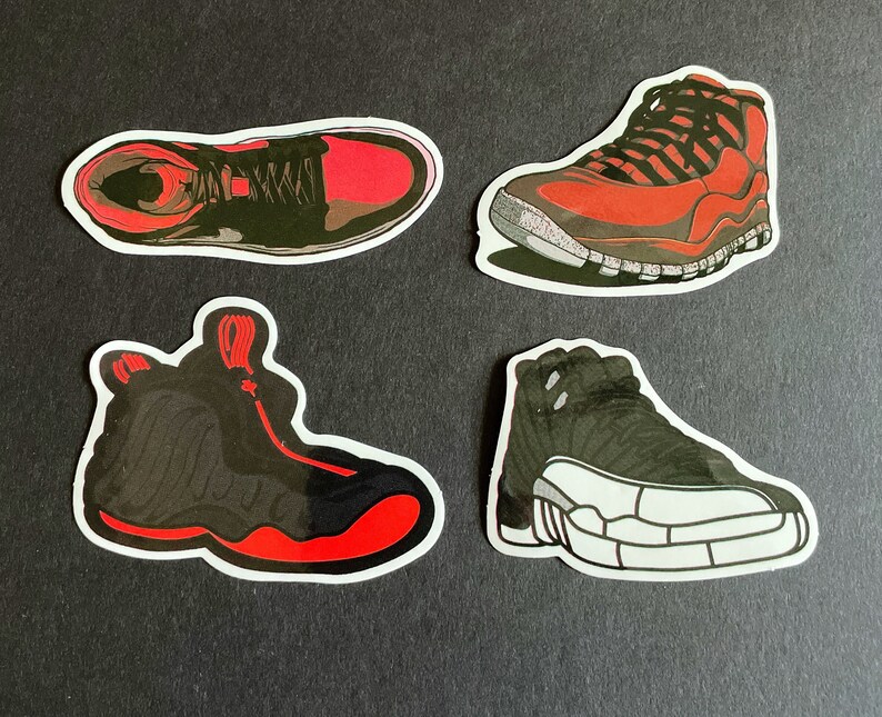 4 Different Shoe StickersDecals