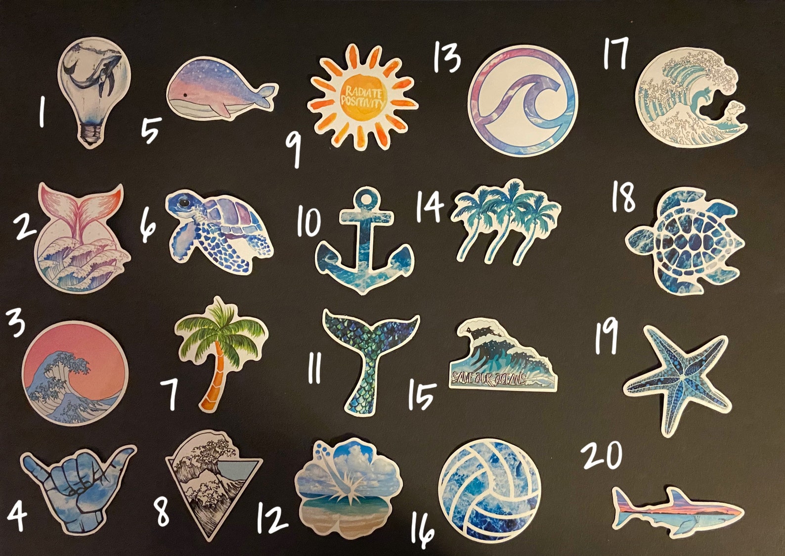 Beach & Ocean Decals / Stickers Etsy