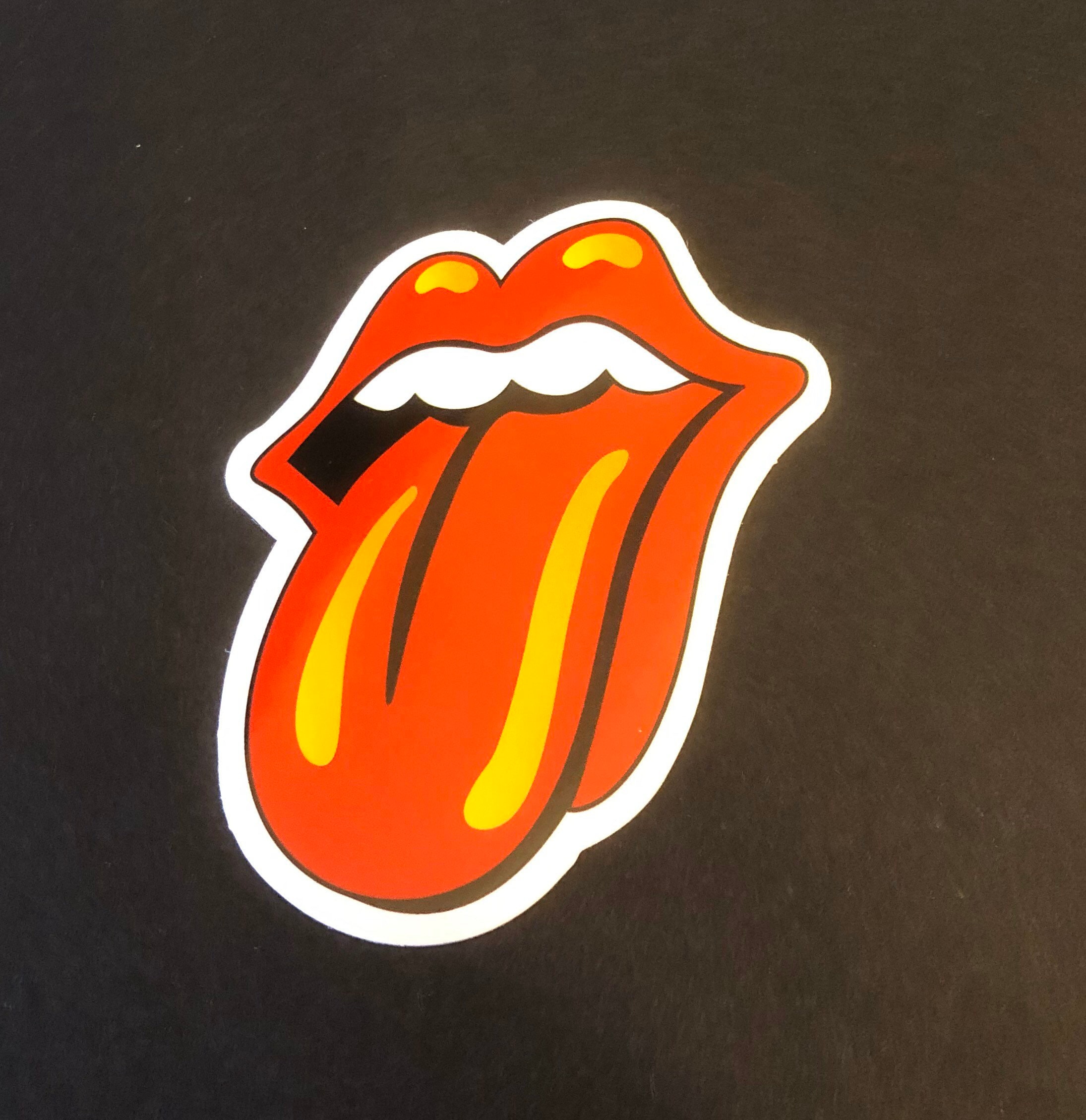 Lip and Tongue Sticker Etsy