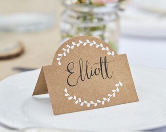 Kraft Place Cards | Etsy