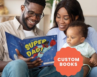 Father's Day Gift | Gift for Dad | First Father's Day | 1st Father's Day Gift | Super Dad! Personalized Book