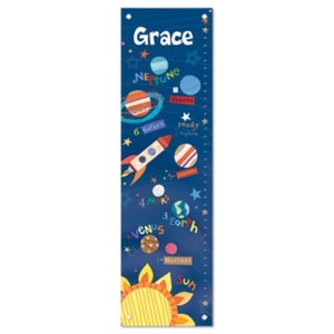 Personalized Growth Chart Ruler | Newborn Gift | Baby Gift | Baby's 1st Birthday | First Birthday | Outer Space